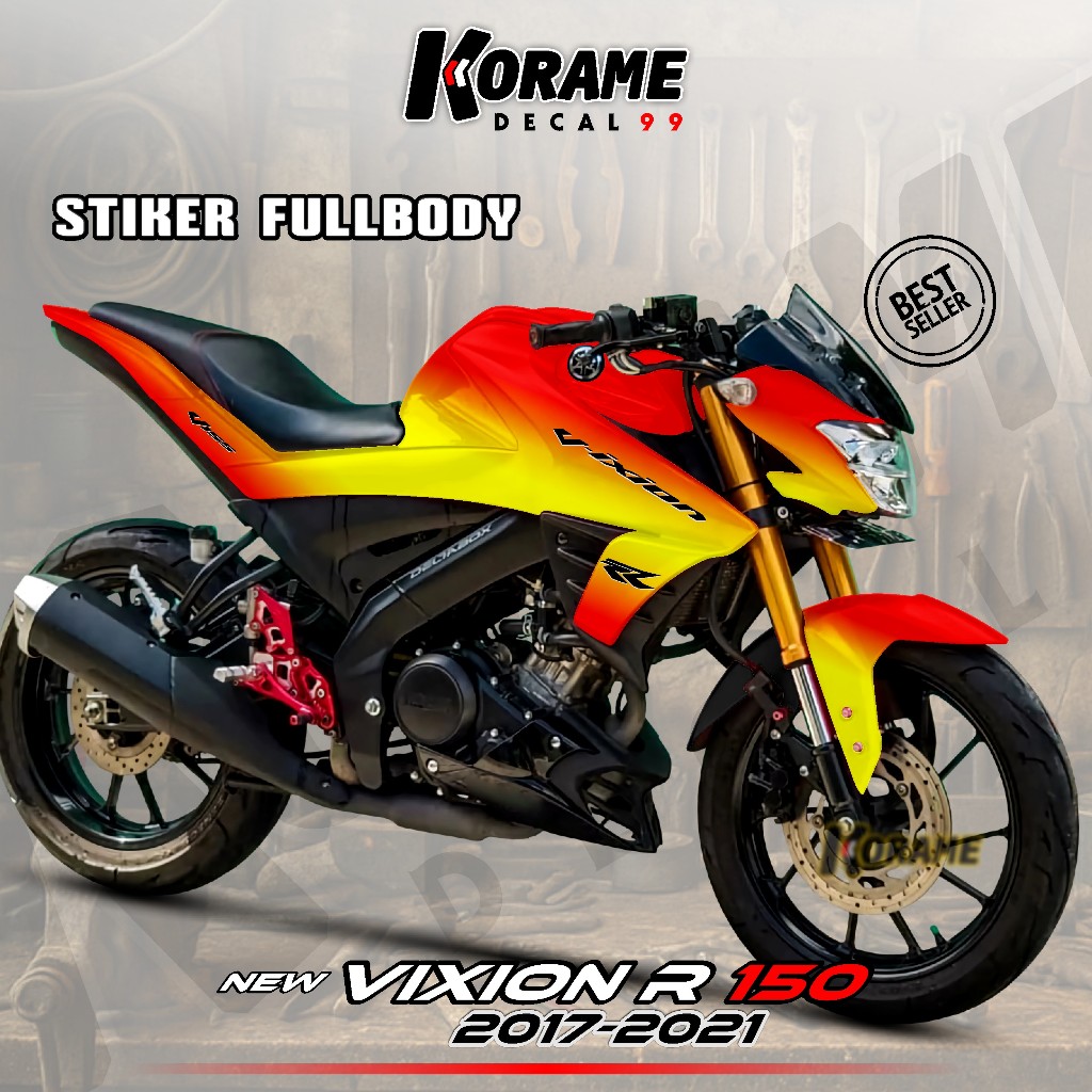 Terbaru Decal Stiker Full body Vixion R // Decal Vixion R 155 // Stiker All New Vixion R Motif RR Bu