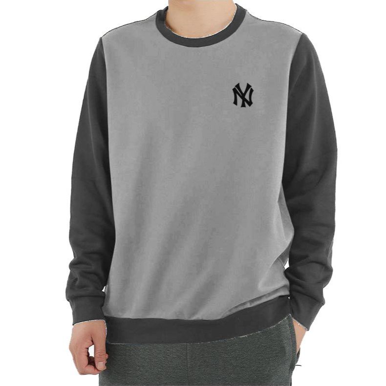 NEW York CREWNECK Jaket Distro Sweater Oblong Pria Wanita Bahan Kain Fleece Tebal