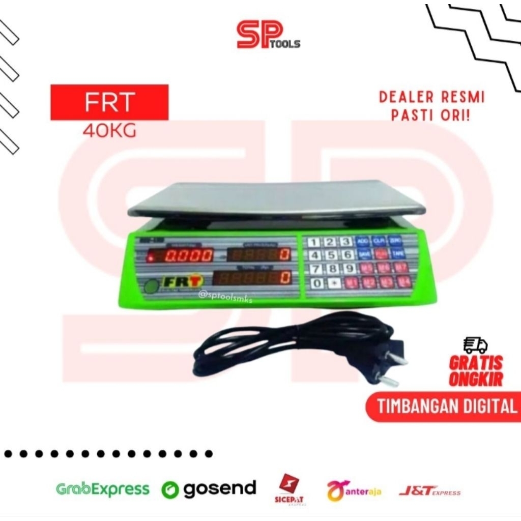 TIMBANGAN DIGITAL BUAH SAYUR KUR LAUNDRY DIGITAL 40KG FRT