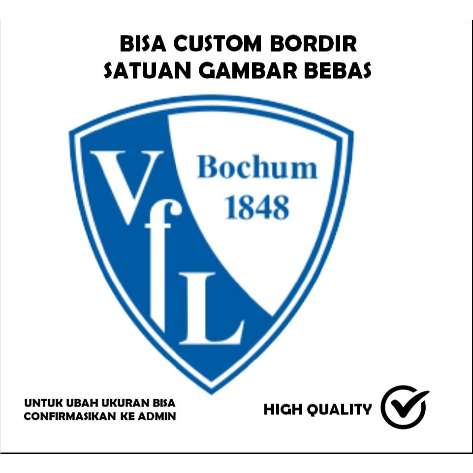 EMBLEM BORDIR PATCH LOGO CLUB BOLA TESTIMONI-IBP