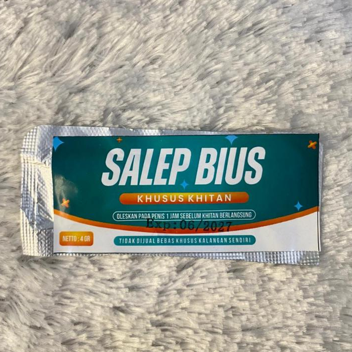 Saleb bius atau anastesi lokal untuk sunat/khitan