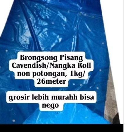 Plastik Brongsong Pisang Cavendish Roll Tidak potongan
