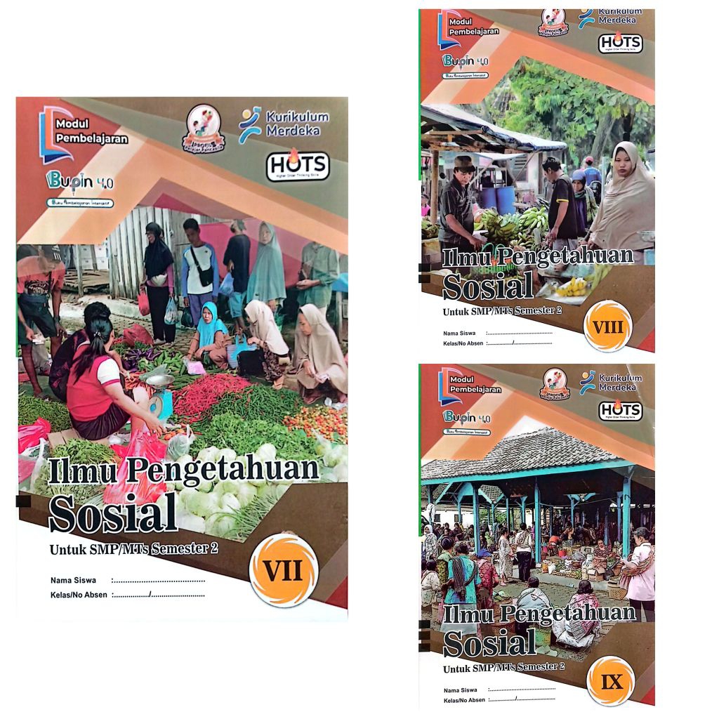 BUKU LKS SMP MTS BUPIN IPS ILMU PENGETAHUAN SOSIAL KELAS 7 8 9 SEMESTER 2 GENAP KURIKULUM MERDEKA TA