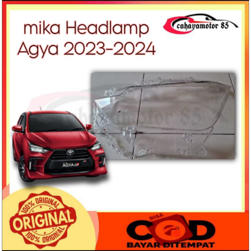 Mika Headlamp Lampu Depan Agya 2023-2024 Original Toyota Agya Mika Lampu depan Toyota Agya