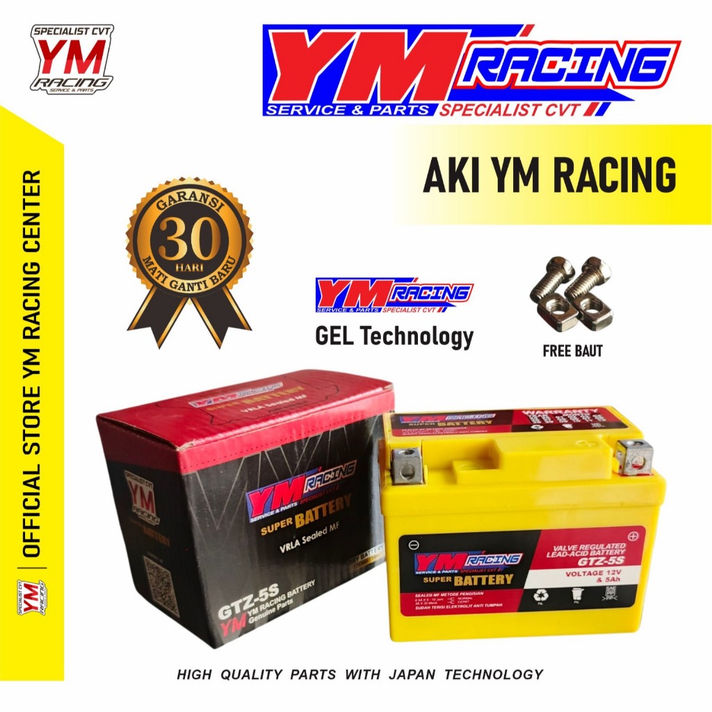 AKI YM RACING VARIO 150 GTZ5S-YM RACING Yamaha Mio Soul, Jupiter Mx King135, Vixion, Mio M3, Xeon, G