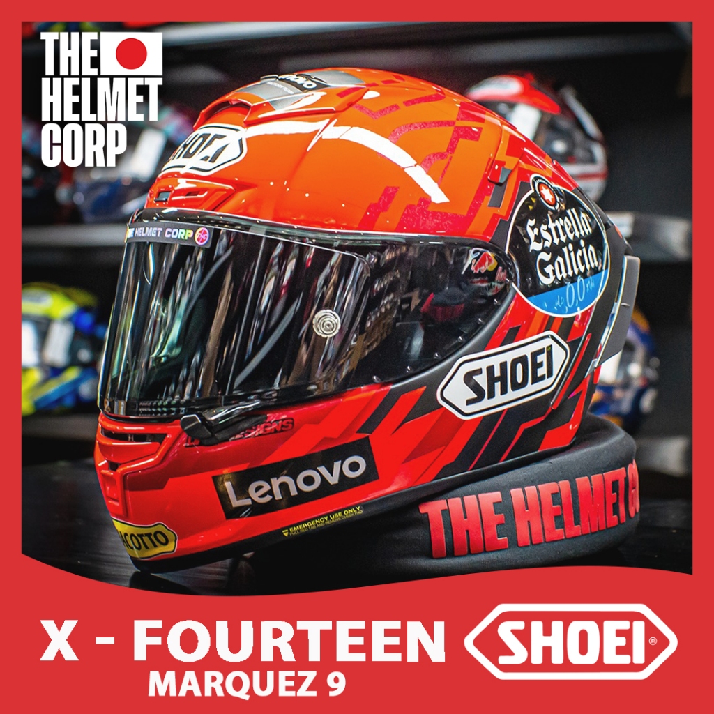 SHOEI X-14 MARQUEZ 9 FULL FACE ORIGINAL HELMET