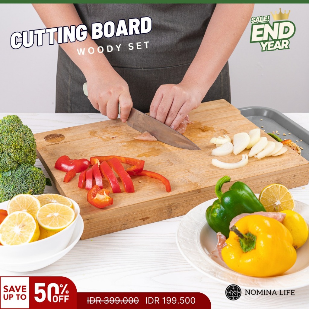 Woody Cutting Board Set (Tray)