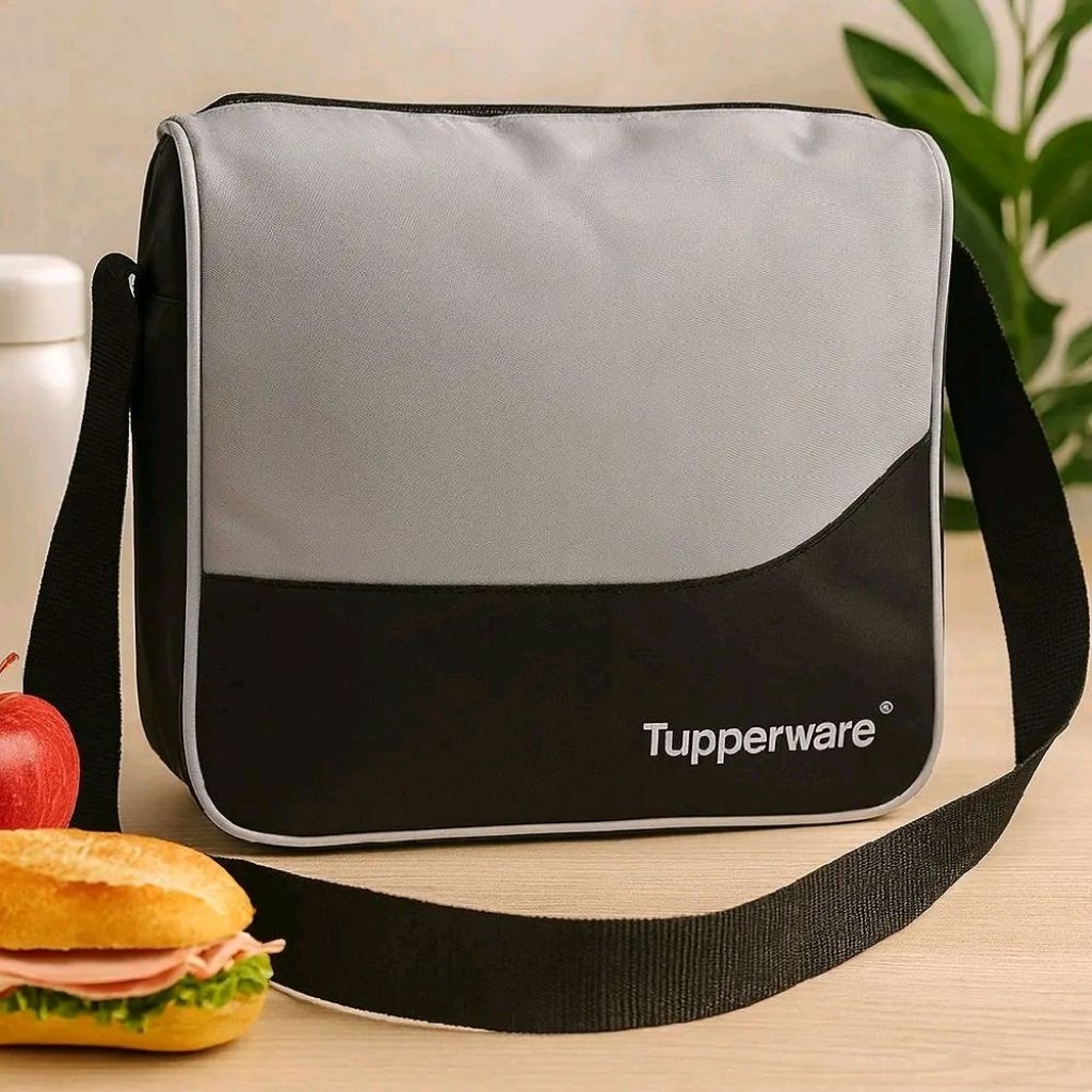 tas Tupperware hang out original / tas selempang abu hitam