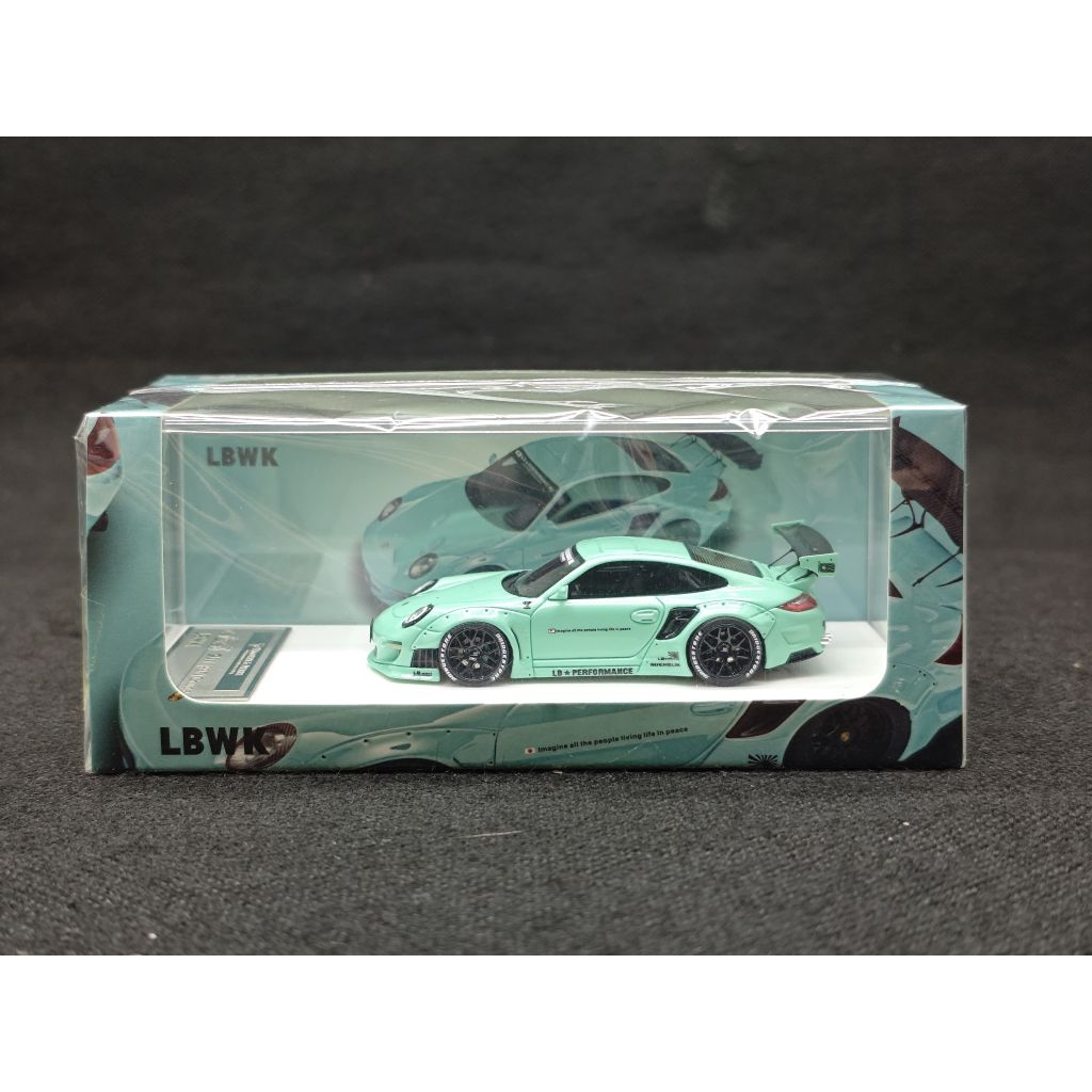 Timothy Pierre 1/64 LBWK Porsche 911 997 Coupe Tiffany Blue