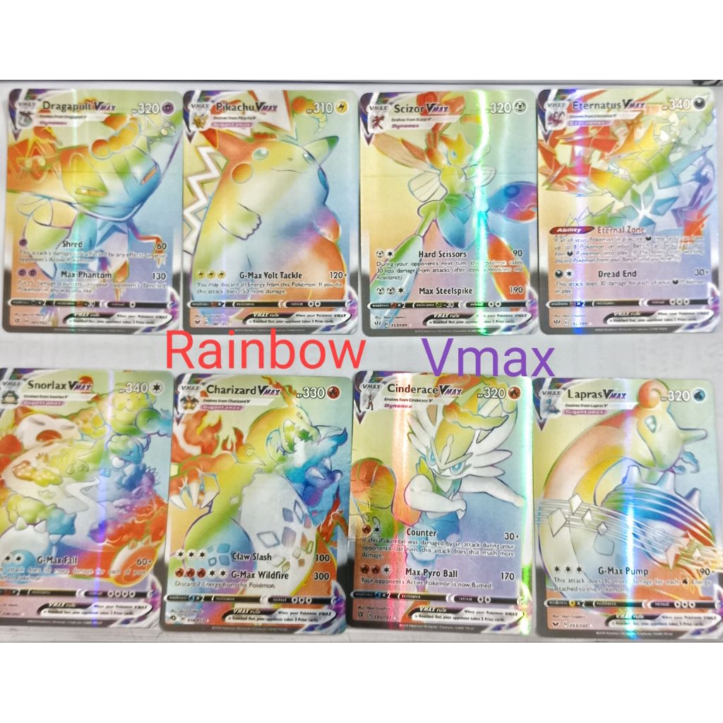 Kartu pokemon Rainbow VMAX hologram English