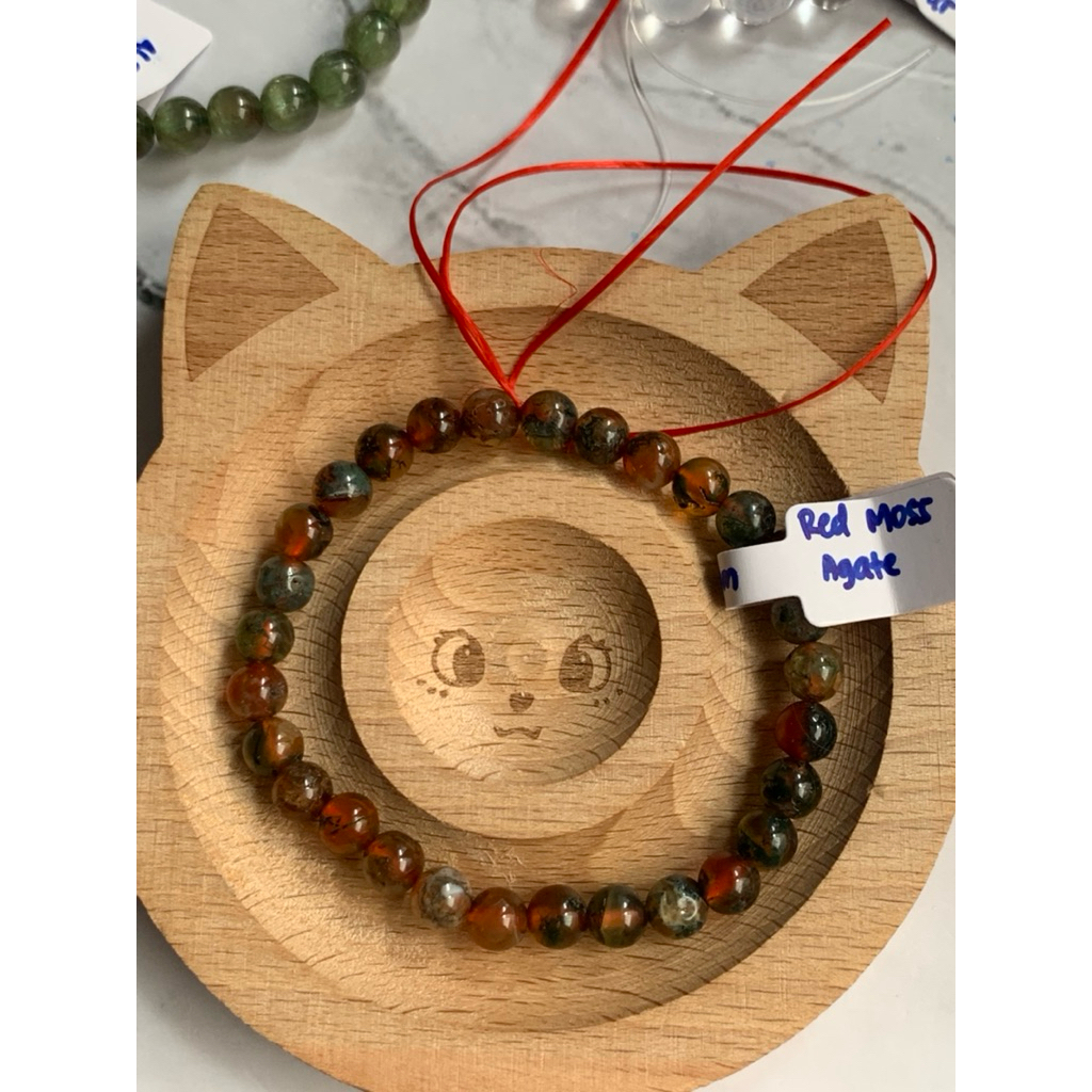 Red Moss Agate (6mm)