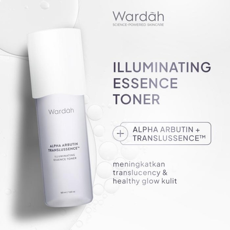Wardah - Alpha Arbutin Translussence Illuminating Essence Toner - Mencerahkan Kulit