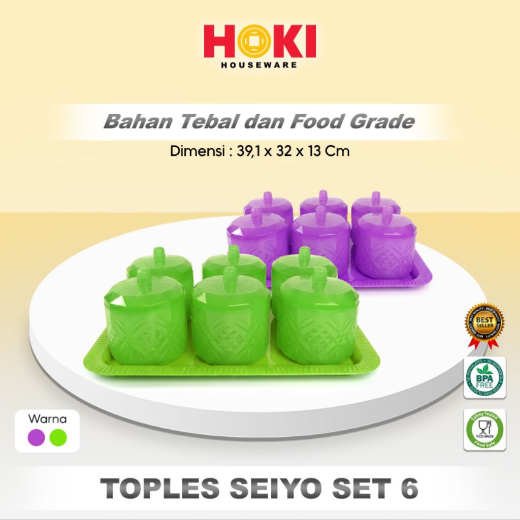 TOPLES NAMPAN SEIYO SET 6 / TOPLES KUE KERING / TOPLES TEMPAT KUE LEBARAN NATAL IMLEK / TOPLES NAMPA
