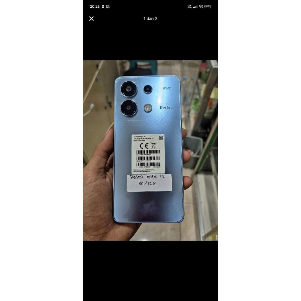 Redmi Note 13 likenew bekas Dan segel