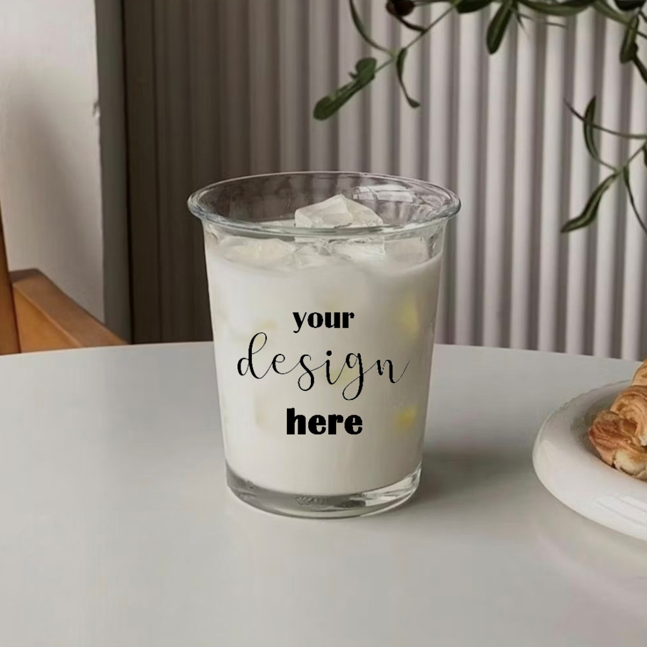 Gelas Cafe Custom | Gelas Kaca Aesthetic Custom