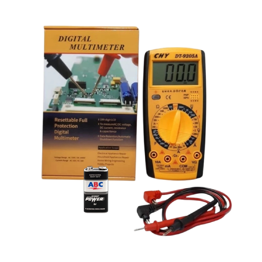 MULTITESTER DIGITAL CHY 9205A ORIGINAL