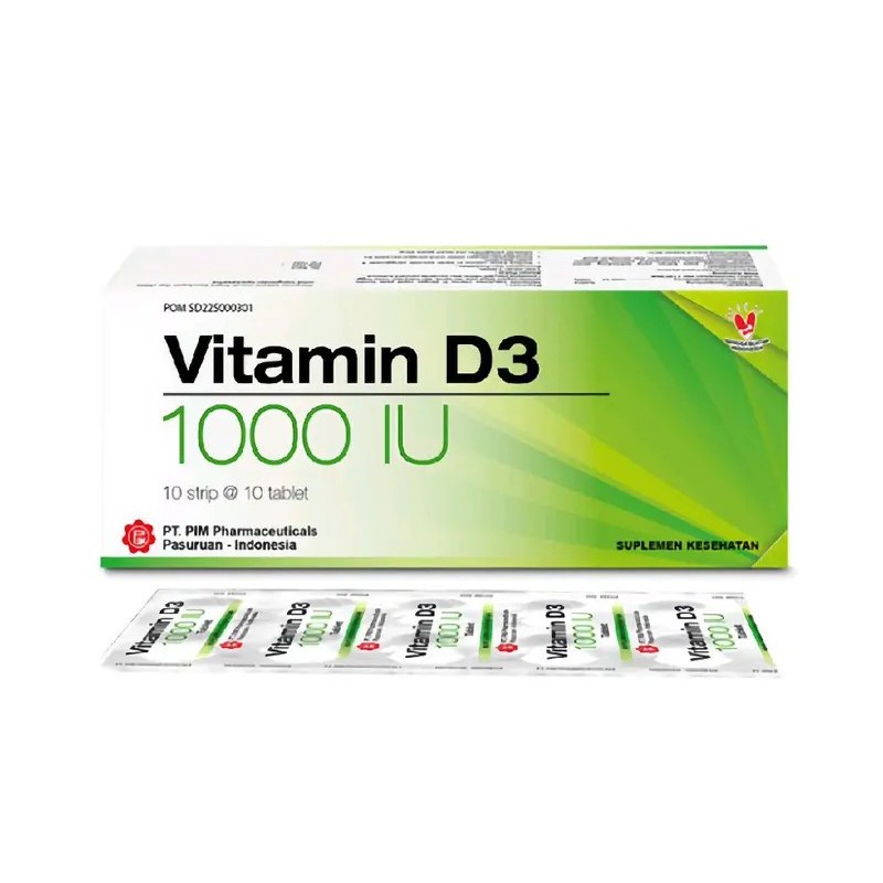 Vitamin D3 1000IU PIM 100 Tablet