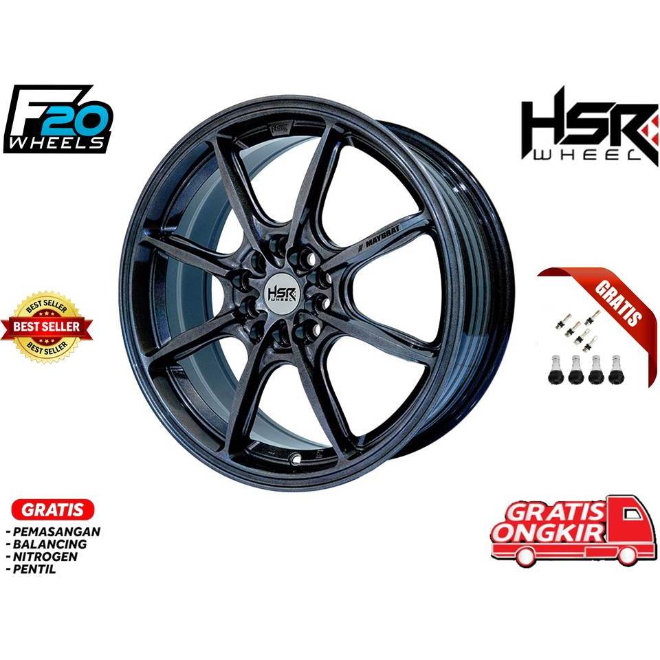 VELG MOBIL RACING HSR WHEEL MAYBRATH RING 17 COCOK UNTUK HRV BRV JUKA DLL