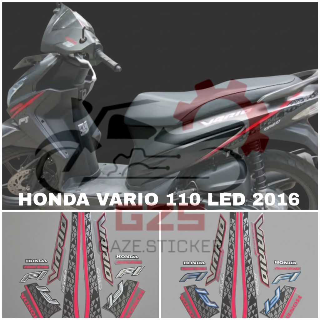 STICKER STRIPING MOTOR HONDA VARIO 110 LED 2016