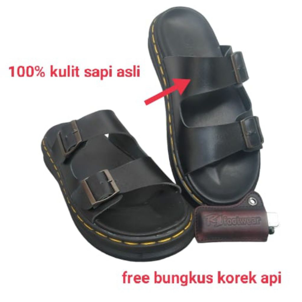 Sandal Pria Docmart 100% Kulit Sapi Asli ORI R1footwear