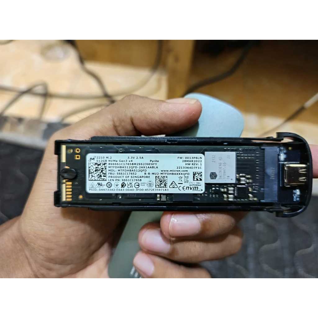 SSD Micron Second 2280 512 GB Health 87% - SSD 512 GB Second