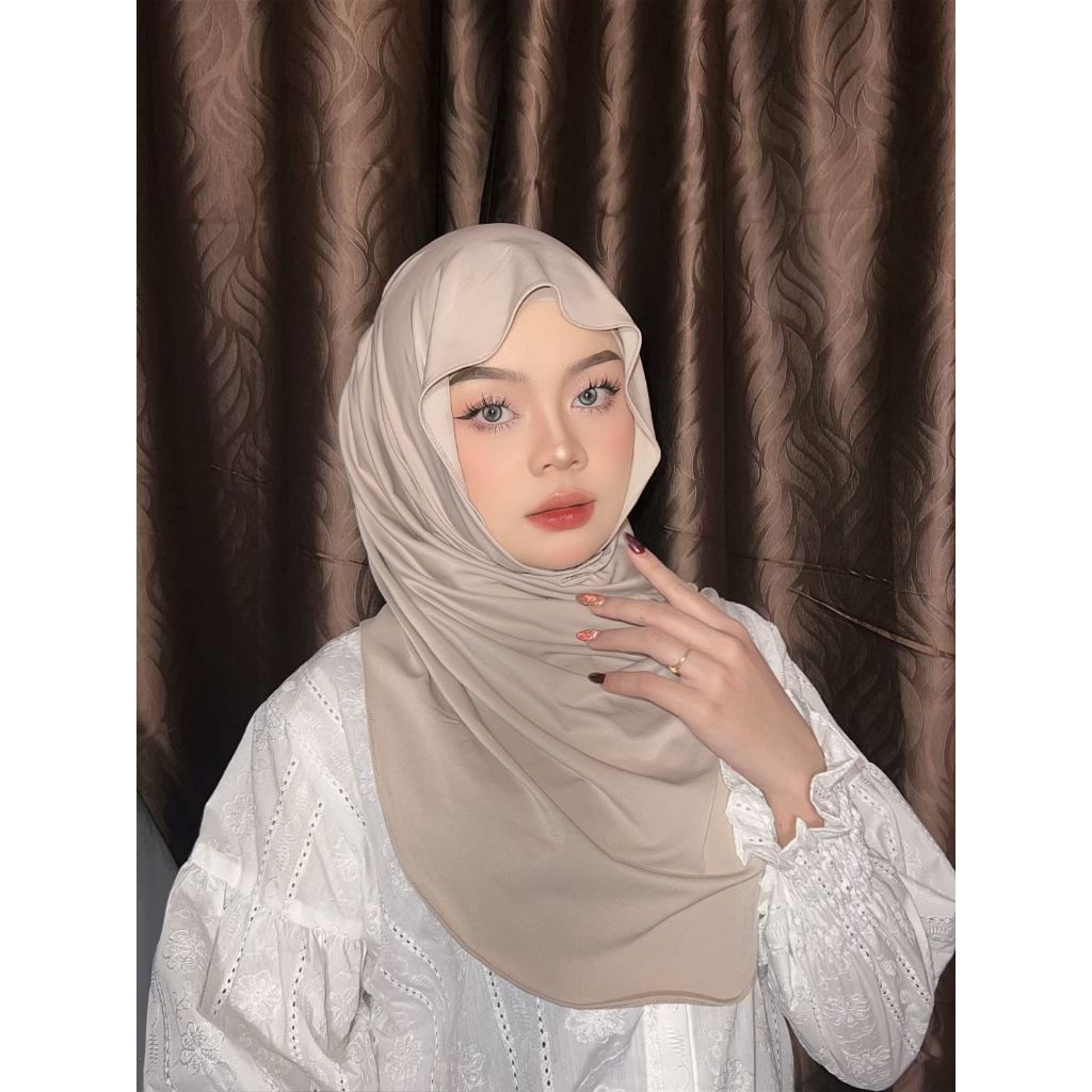 JISOO INNER - HIJAB INSTAN JISOO PLUS INNER SIZE L / HIJAB PASHMINA INNER JISO MELEYOT