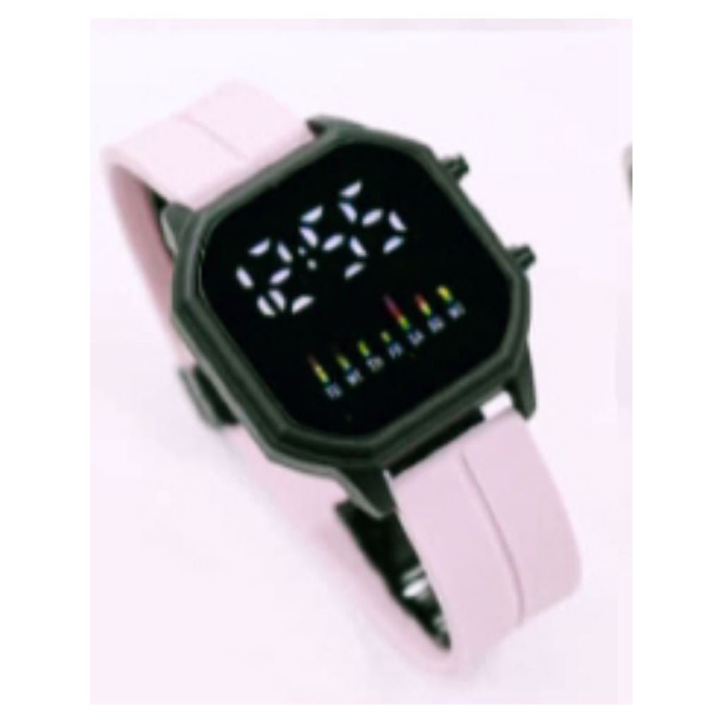 jam tangan wanita digital LED terbaru kotak water Resistant