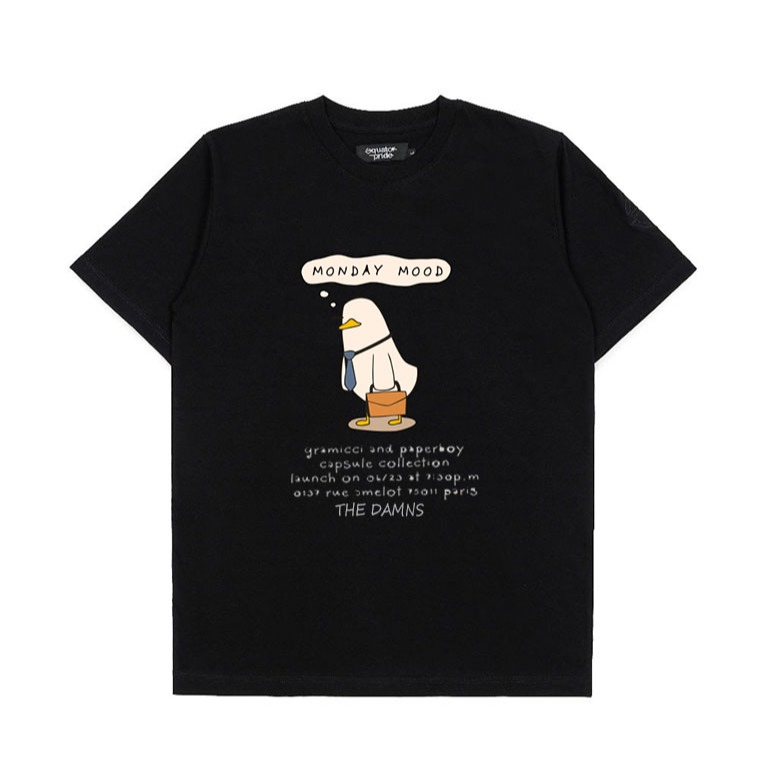 Monday mood and Highs hoppes - T-Shirt short kaos lengan pendek pria by Damns.co