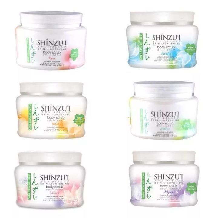 Shinzui Body Scrub lulur badan Shinzui Skin Lightening Body Scrub