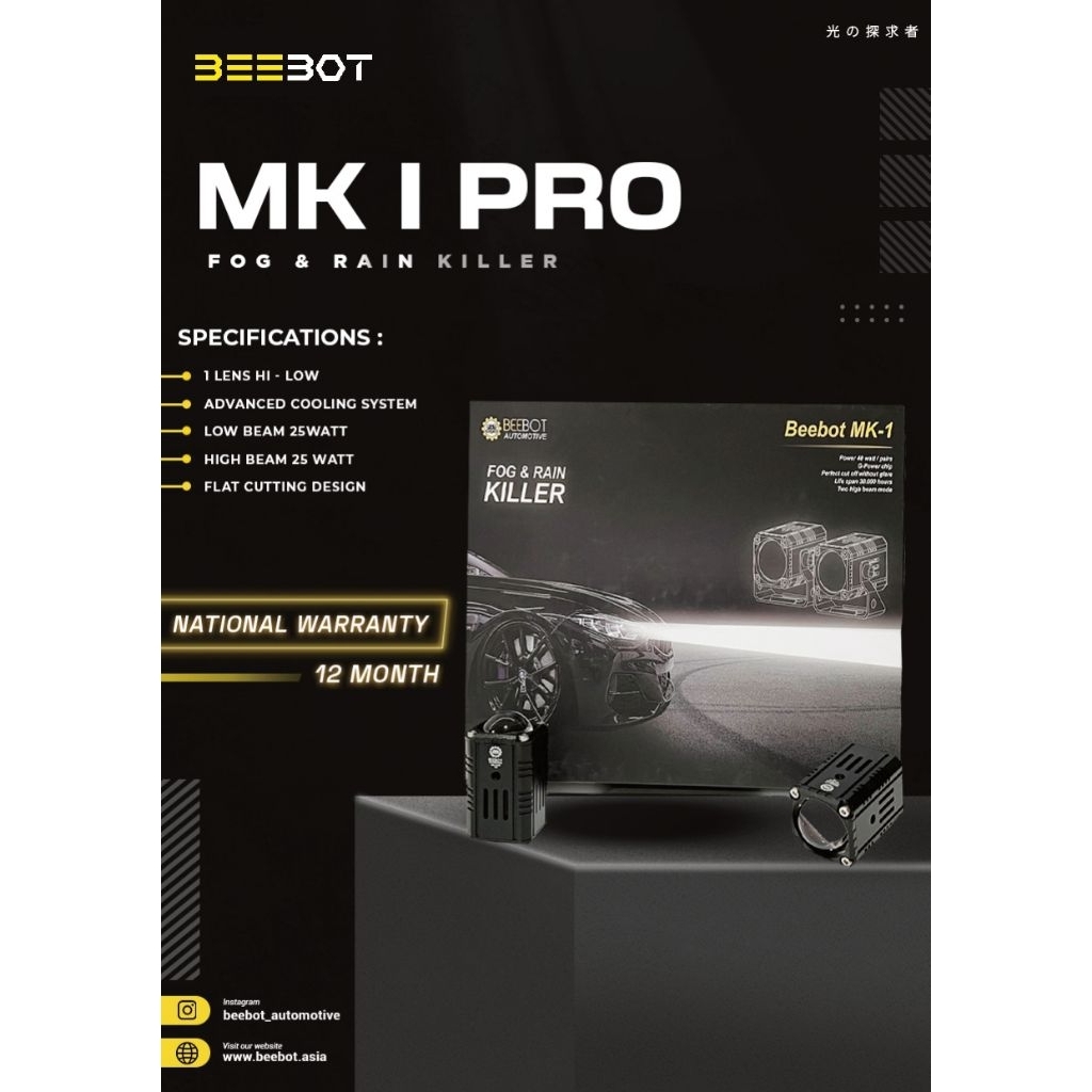 Mini Projector 1 Mata 50W BEEBOT MK 1 PRO