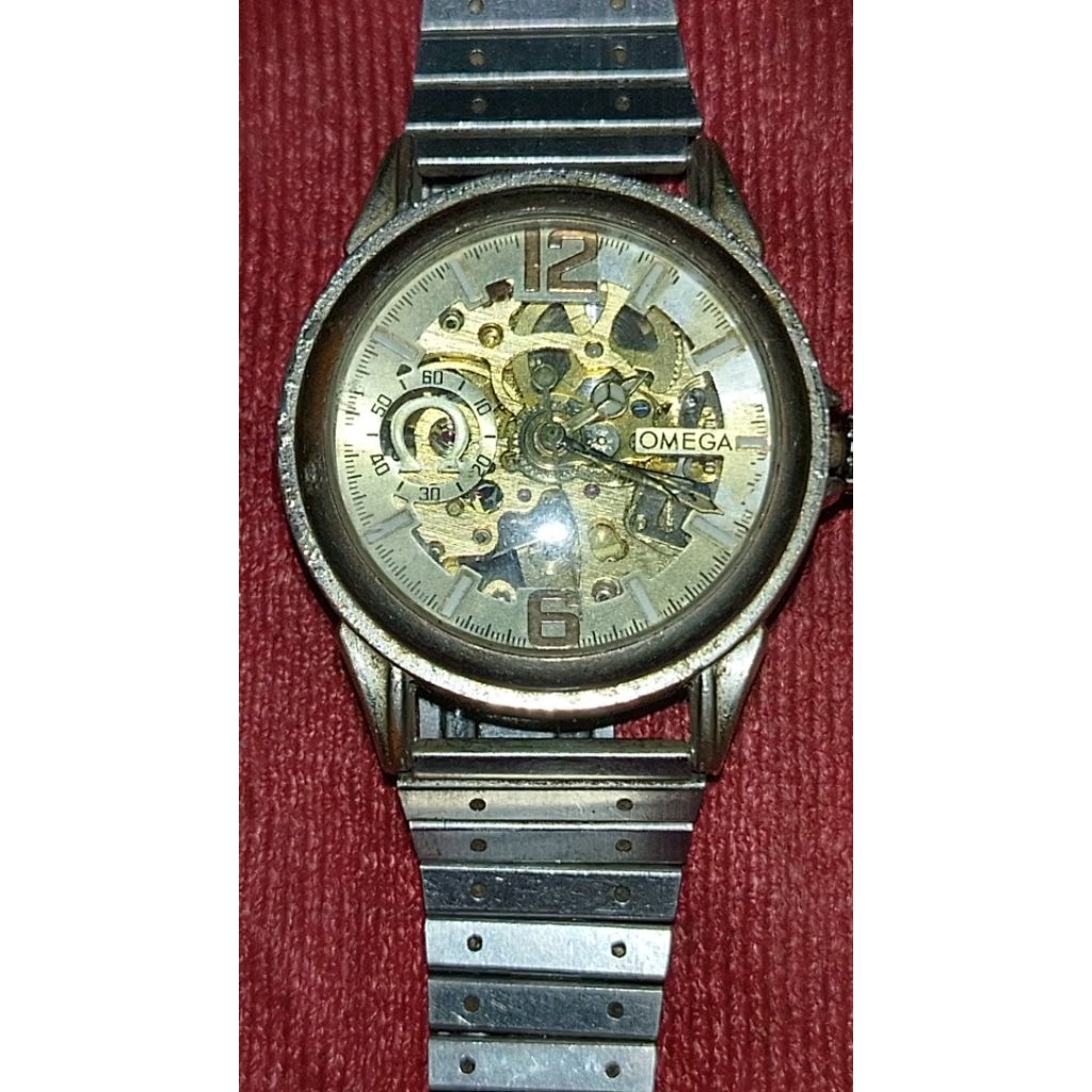 Jam Pria Automatic Omega Second Mati Bahan