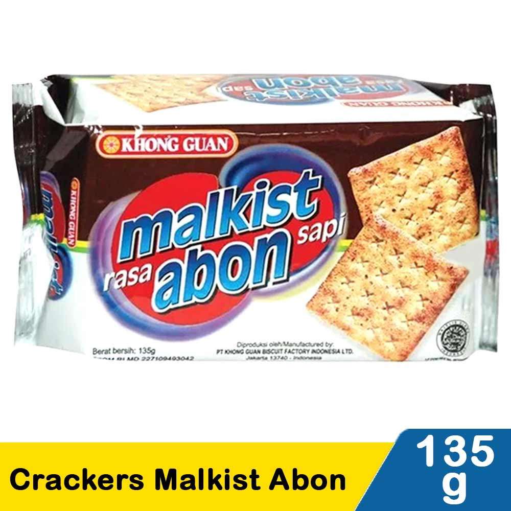 KHONG GUAN MALKIST ABON / Kongguan Malkis Abon khong guan crackers malkist abon sapi 135g