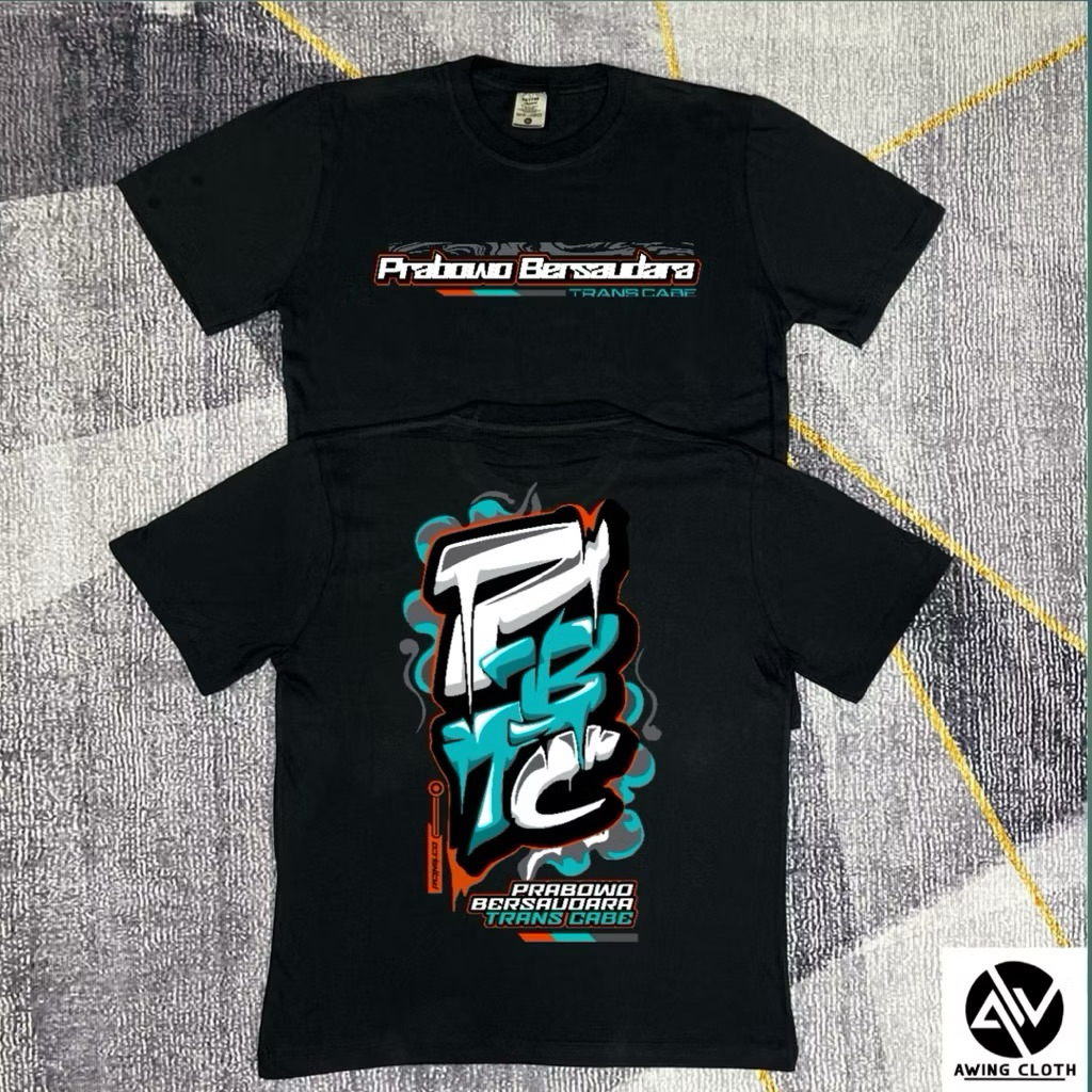 Kaos PBTC V2 TSHIRT Bahan Katun 24s||Kaos Driver Muda||Prabowo Bersaudara Trans Cabe Unisex