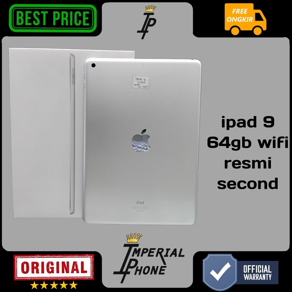 ipad gen 9 64gb wifi only resmi second