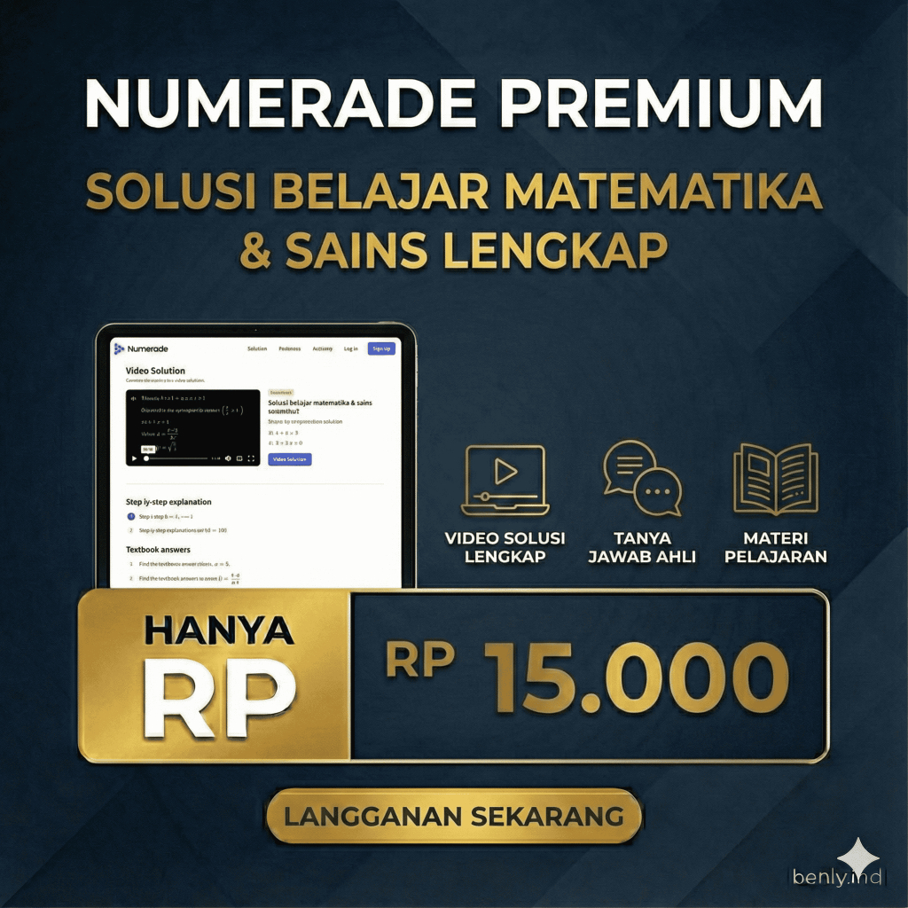 numerade 1 Minggu | Akun Numerade Premium nih