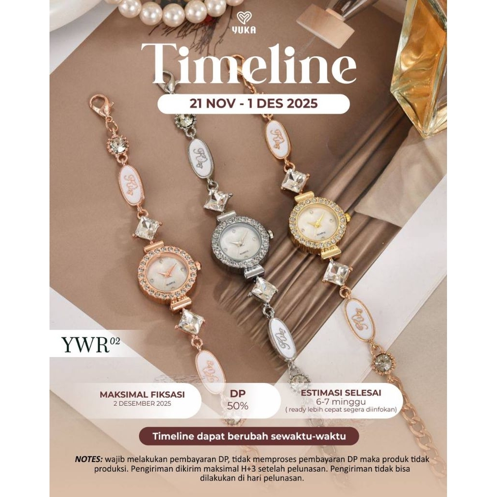 [Pre Order 21 November - 1 Desember 2025] Jam Tangan YWR-02 by Yuka