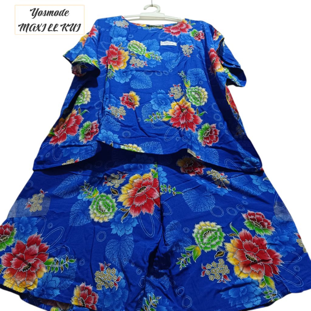 cod stellan babydoll asli kencana ungu Lebel hijau Maxi LL jumbo LD 130 cm/ setelan celana kulot jum