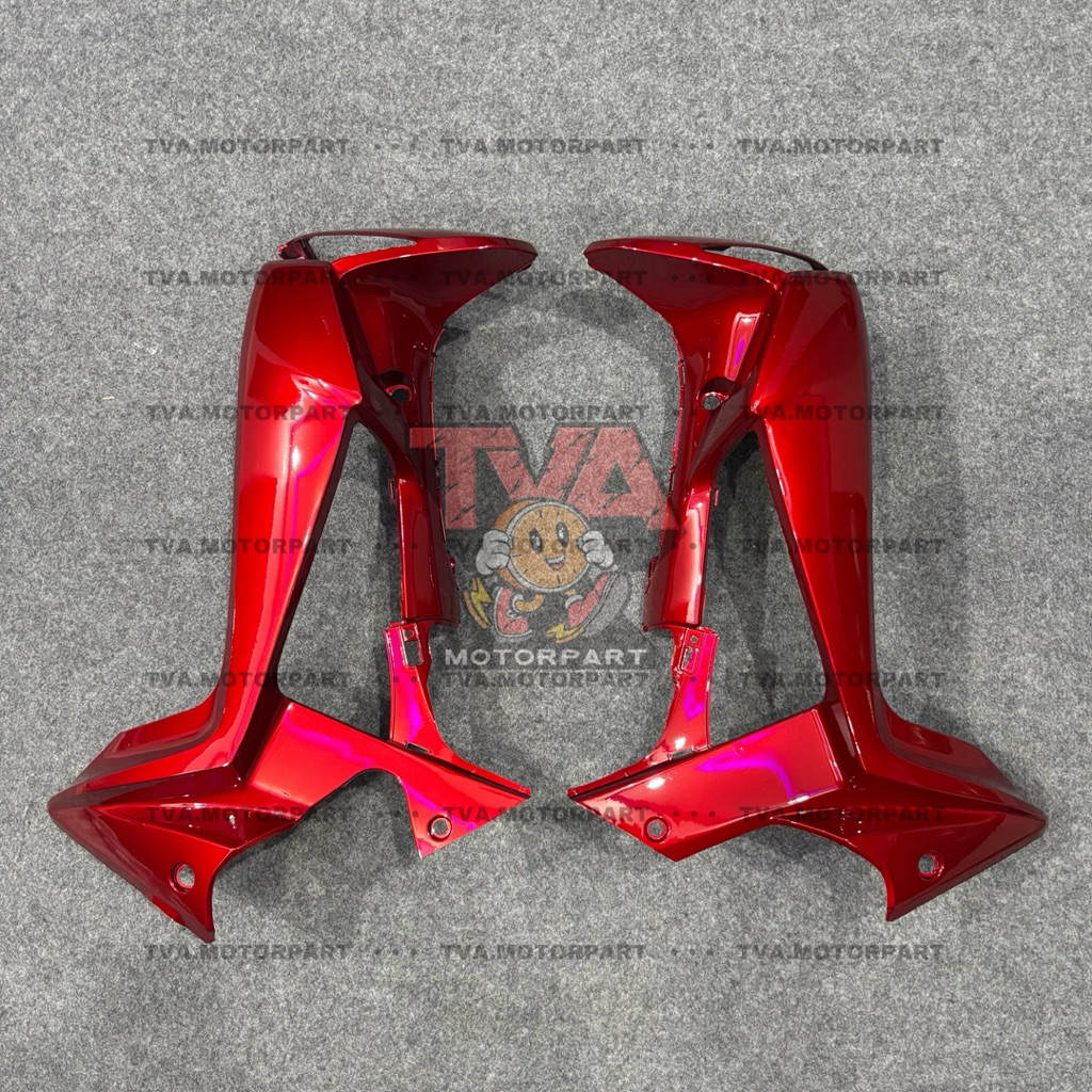 Sayap Luar Dek Samping Honda Supra X 125 New Batman Merah Maroon