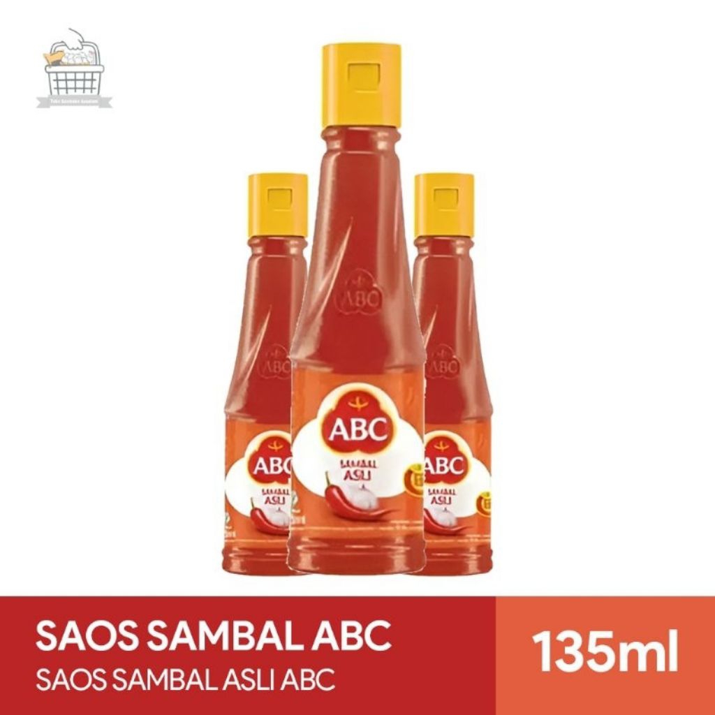 SAOS SAMBAL ABC 135ml- SAOS SAMBAL BOTOL 135ML-SAOS SAMBAL BERKUALITAS