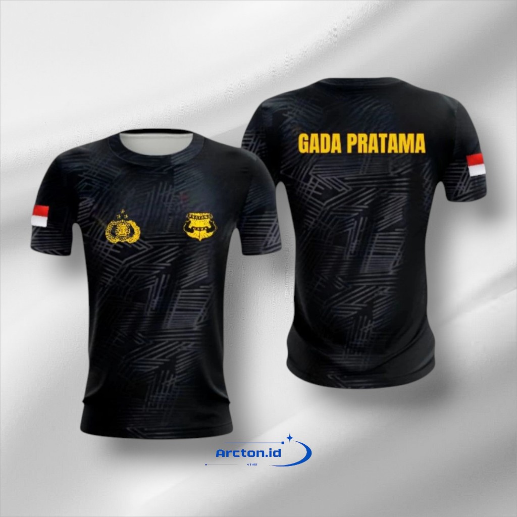 Kaos Jersey Gada Pratama Bahan Drifit Brazil Sablon DTF