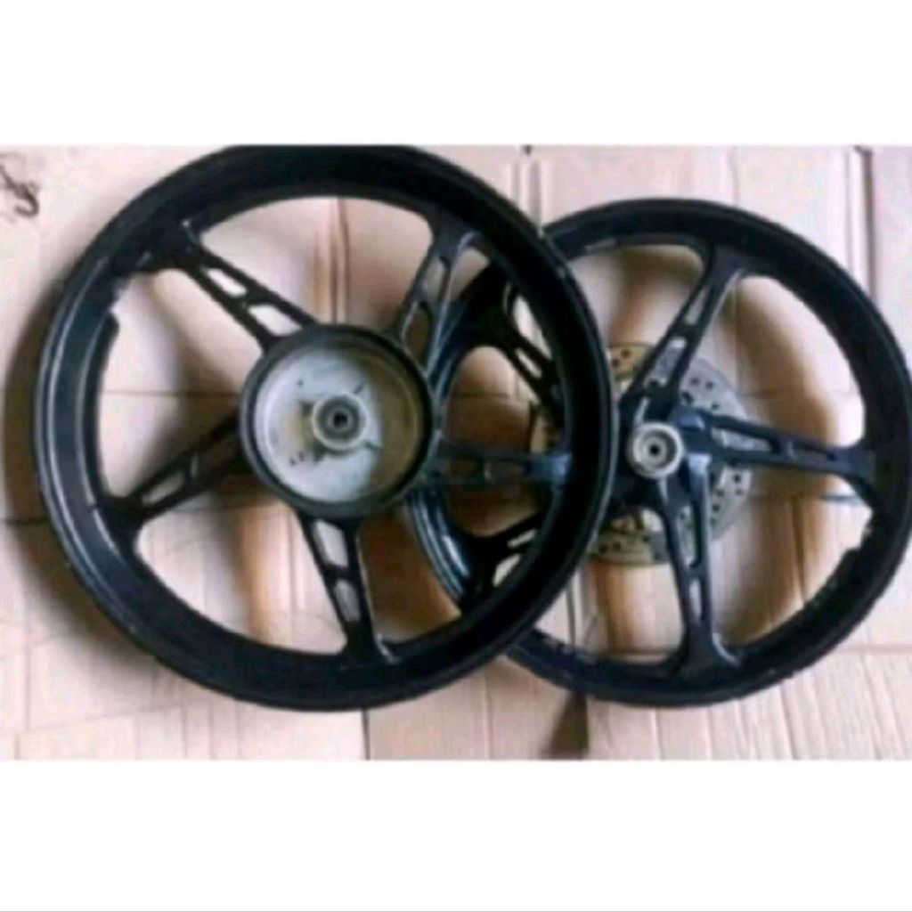 PELEK VELG RACING MOTOR YAMAHA JUPITER Z BURHAN JUPITER Z1 VEGA ZR VEGA R NEW PNP 1SET DEPAN+BELAKAN