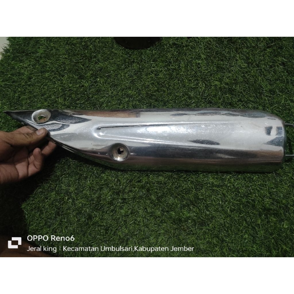 Cover Temeng Knalpot RX king new peredam Original Copotan