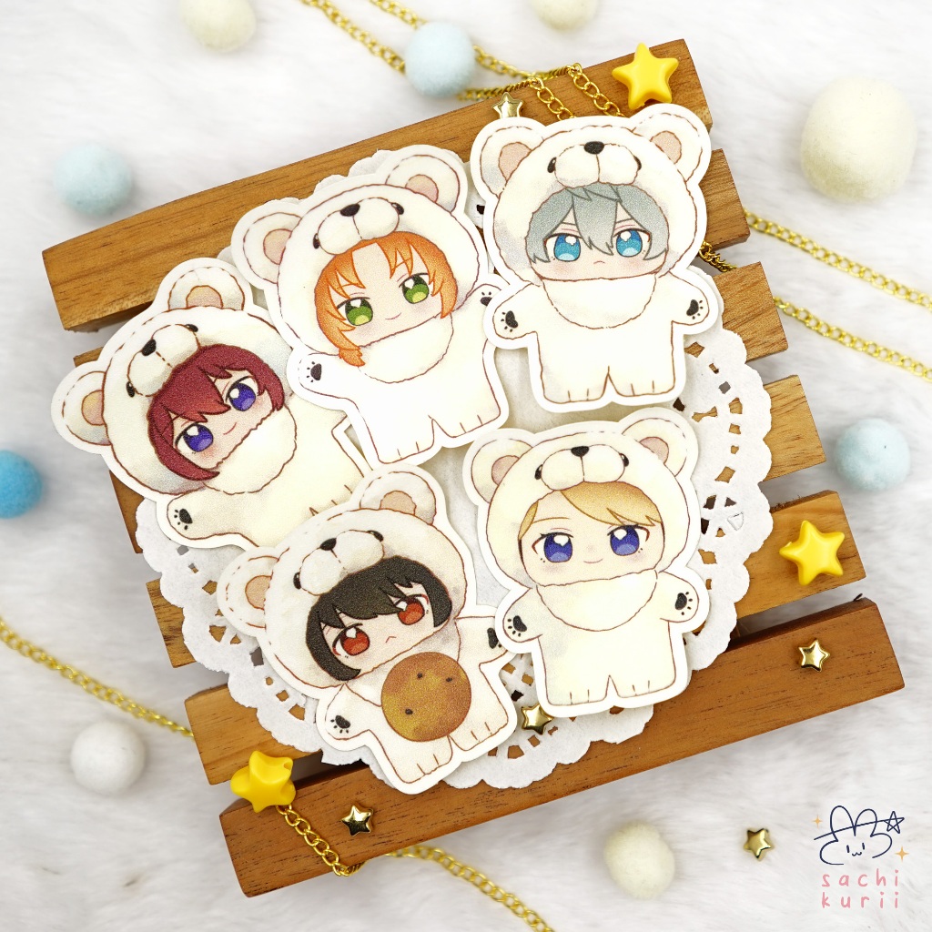 Ensemble Stars Bear Nui Sticker - Fanmerch by sachikurii