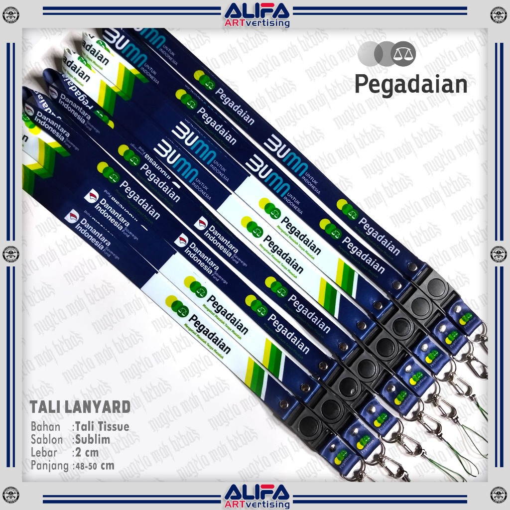 TALI LANYARD/GANTUNGAN ID CARD/HP - PEGADAIAN BUMN/DANANTARA