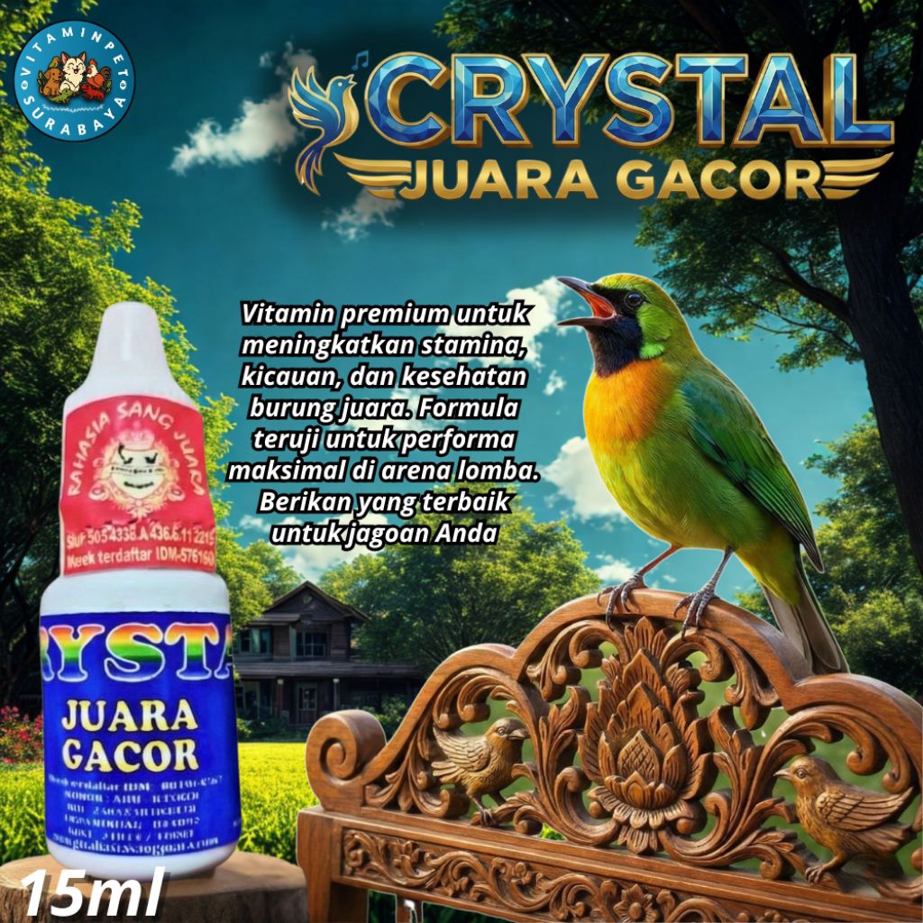 Crystal juara gacor 15ml - Rahasia sang juara