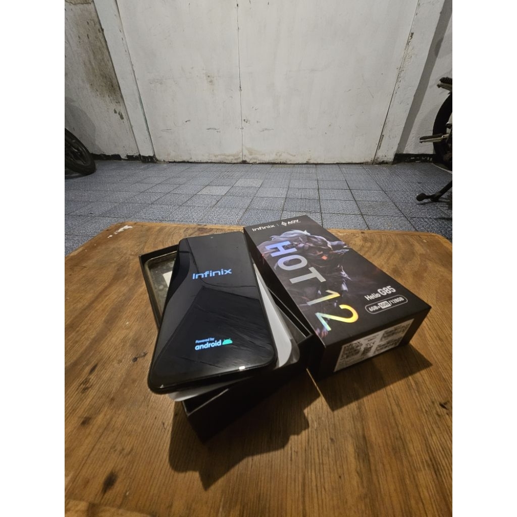 infinix hot 12 second lengkap box