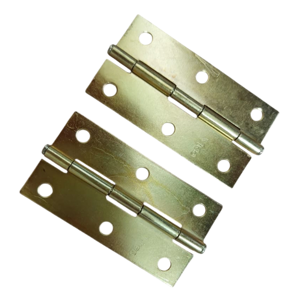 Engsel Tipis Plat Stainless Kuning 3 Inch Engsel Kupu Kecil Pintu Lemari Laci Kandang Anti Karat SUJ