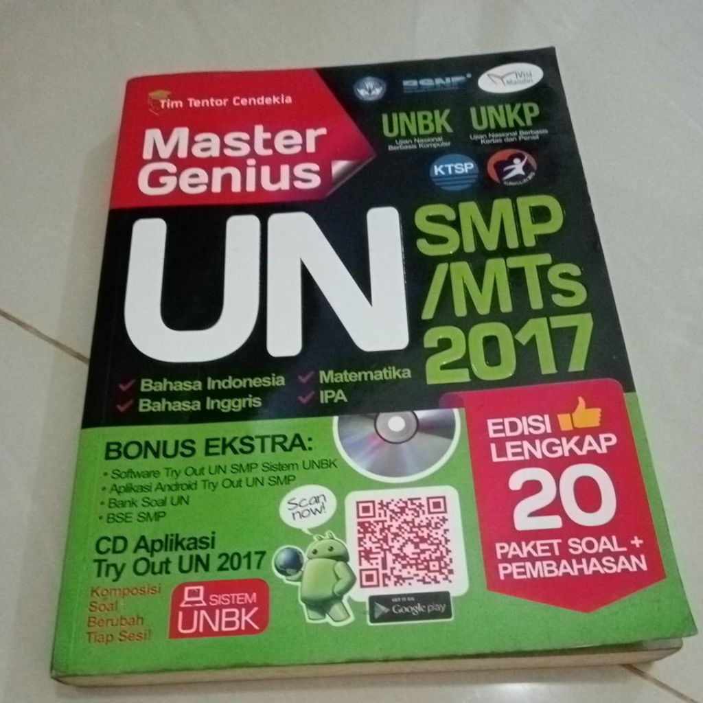 BUKU BEKAS MURAH-BUKU UN SMP/MTS 2017