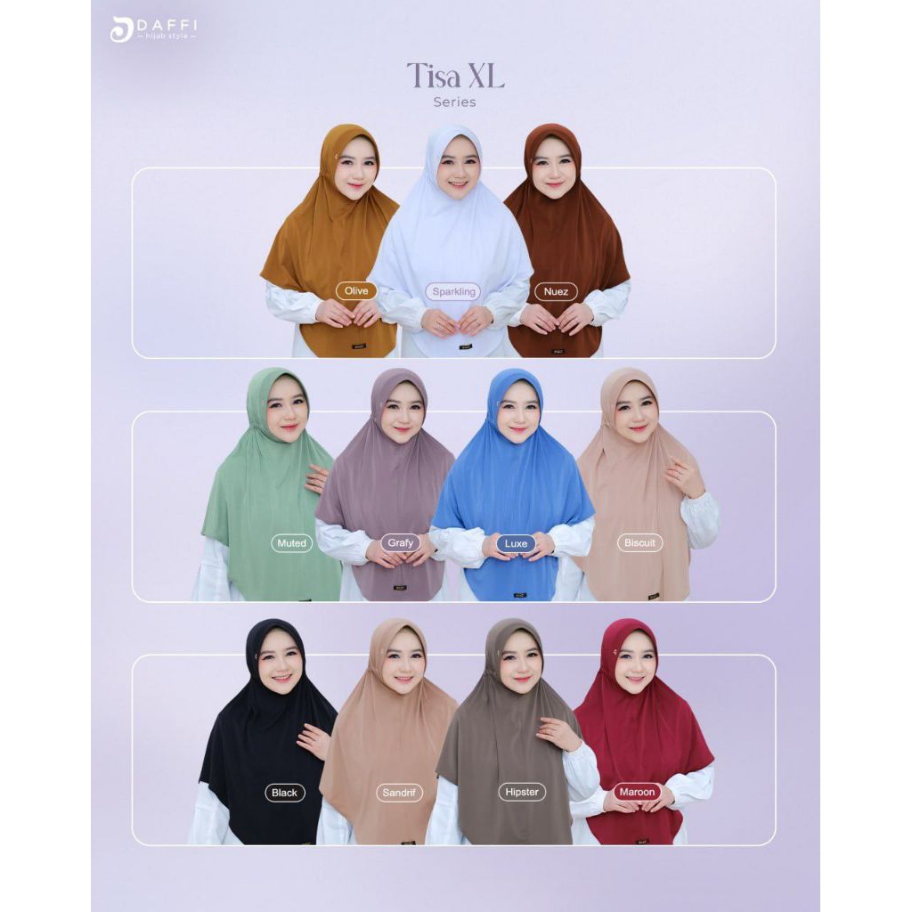 TISA JILBAB JUMBO SERUT INSTAN  BY DAFFI HIJAB