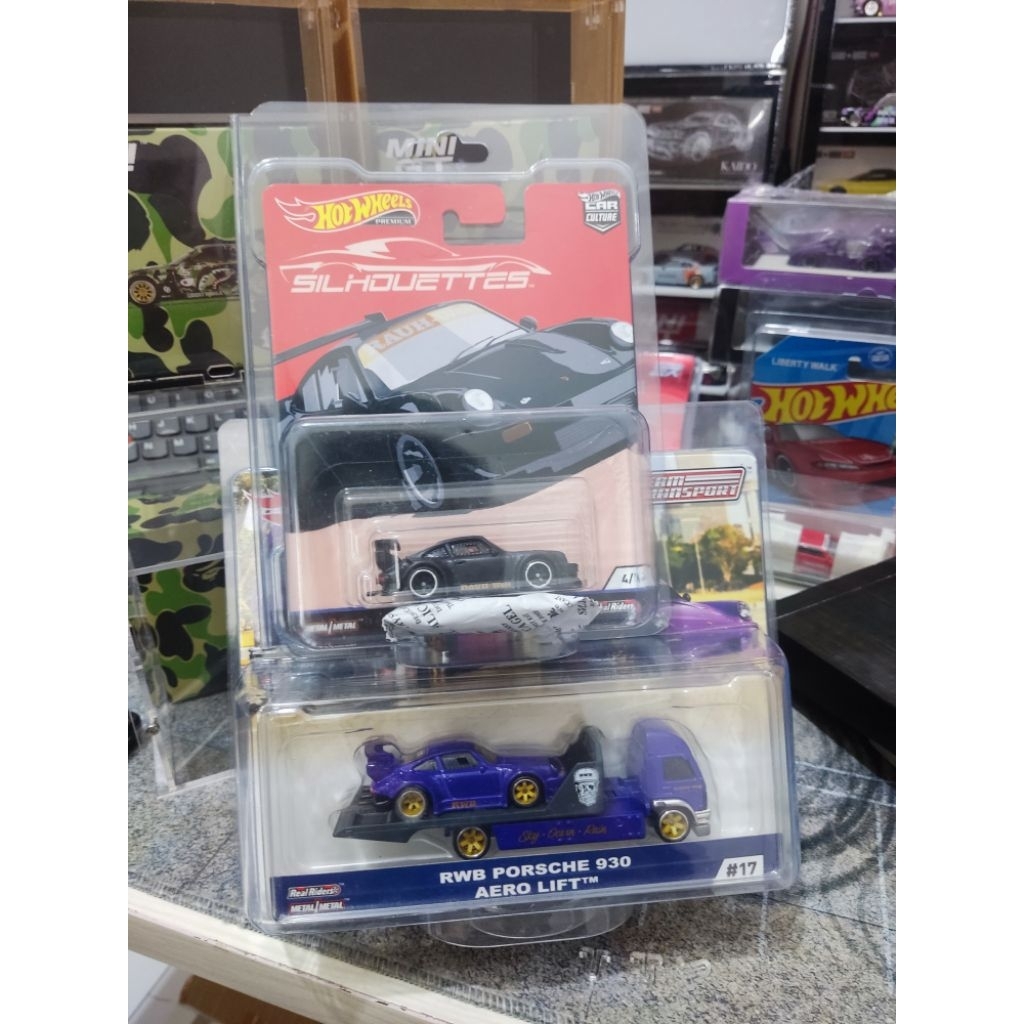 HOT WHEELS RWB BLACK DAN TEAM TRANSPORT SEGEL